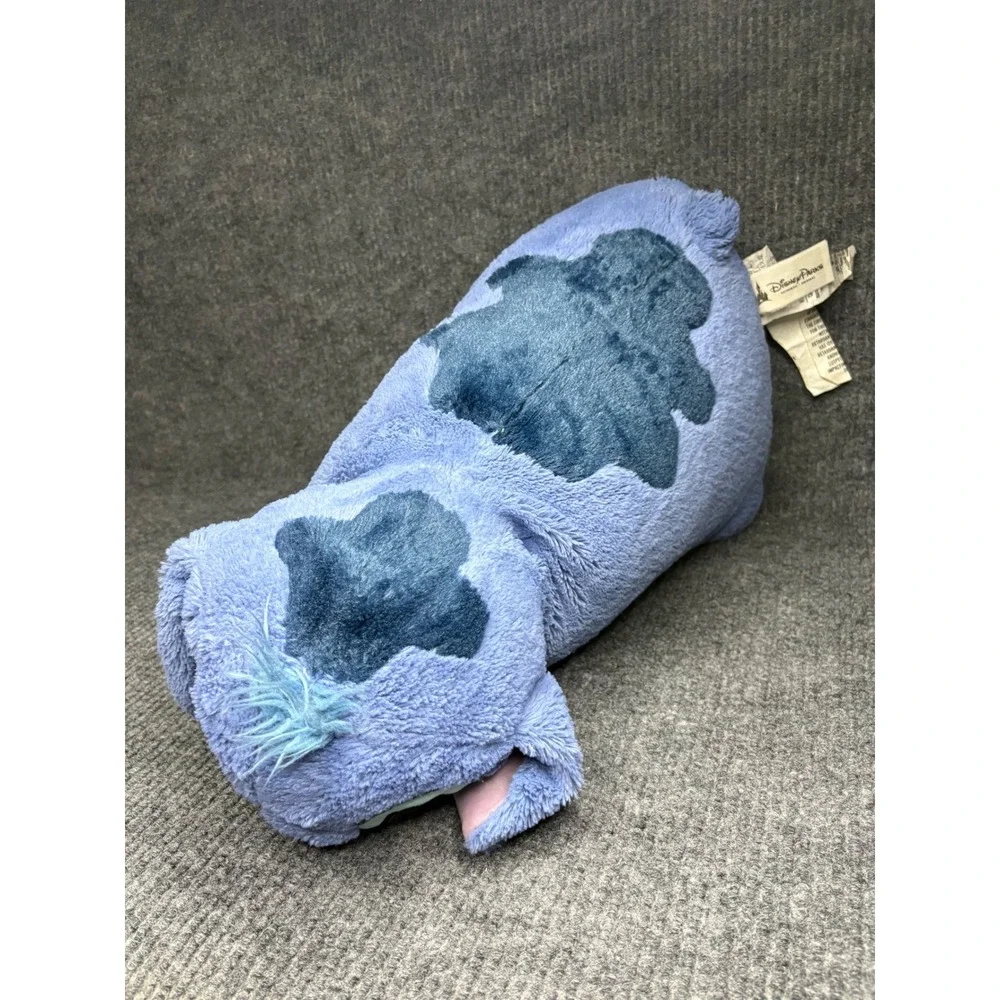 Disney Parks Stitch Pillow Pet Blue Plush Lilo & Stitch Large Foldable Cushion